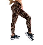 High Waist Womens Leggings - Active Workout Leggings - Tummy Control Soft Ankle Length Leggings for Women(S-M, Leopard)…