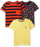 Amazon Brand - Jam & Honey Boys 100% Cotton Printed Half Sleeves T-Shirt | Age 2-12 Years (Pack of 3)