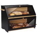 Bread Box For Kitchen Counter Extra Large