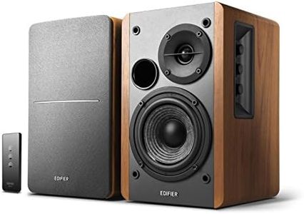 Edifier R1280T Powered Bookshelf Speakers - 2.0 Active Near Field Monitors - Studio Monitor Speaker - Wooden Enclosure - 42 Watts RMS