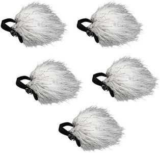 Movo WS10m 5 Pack Universal Furry Lavalier Microphone Windscreen Muff, Shure, Rode, and 8-13 mm Lapel Mics