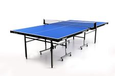 Gymnco Regular (Laminated Top 25 mm) (Free TT Table Cover + 2 TT Racket & 1 Balls) Table | Tennis Table with Wheel