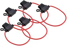 5pcs Pack In-line Standard Blade Fuse Holder Waterproof Splash Proof for 12V 30A Fuses Car