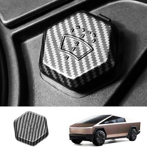 AUTOTSLBST Wiper Bottle Cover Compatible with Tesla Cybertruck 2025 2024 2023,Windshield Wiper Washer Fluid Reservoir Tank Bottle Cap Replacement for Cyber Truck Accessories,Hexagon OEM Cyber Style