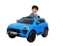 Rollplay 31222 Porsche Macan Turbo SUV Premium E-Cars, Blue, L1125 x W620 x H565 mm