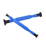 DEDC 2PCS Double Ended Valve Hand Lapping Grinding Sucker Kit Hand Valve Lapping Tool Blue Manual Grinding Stick with Sucker Cups