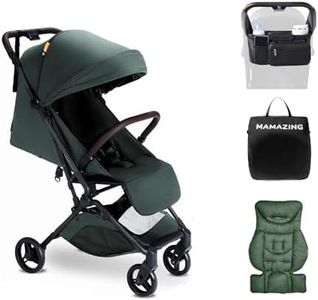 MAMAZING Lightweight Baby Travel Stroller with Organizer & Cushion–Mom’s Choice Gold Award Winner, Compact & Airplane-Friendly, One-Handed Folding Design, 11.6 lbs, Perfect for Toddlers, Green