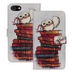 iphone 7 Case Cute Owl Hedwig Pattern Leather Wallet Credit Card Holder Pouch Flip Stand Case Cover For Apple iphone 7 New