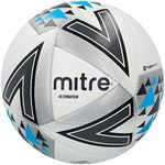 Mitre Ultimatch Match Soccer Ball, White Blue, 5