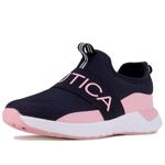 Nautica Kids Youth Athletic Fashion Sneaker Running Shoe Slip On- Boy - Girl Little Kid Big Kid-Tuva-Navy Peony Pink-2