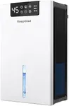 KeepGlad Dehumidifier(1000sq.ft), 98OZ Dehumidifiers for Home with Washable Filter, Dehumidifier with Humidity Display, Drain Hose Dehumidifiers for Basement, Timer Mode, Auto Shut Off, White