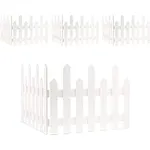 2-Piece Mini White Picket Fence for