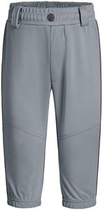 MIVEI 2T/3T/4T/5T to Youth Toddler Boys Knicker Baseball Pants Kids Gilrs Softball Tee Ball Pant Belt Loops Side Piping/Braid