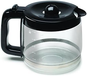 Capresso Glass with Black Accents 12 Cup Replacement Carafe For CoffeeTEAM PRO