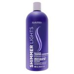 Clairol Professional Shimmer Lights Purple Conditioner|Neutralizes Brass and Yellow Tones |Renews Faded Color|For Natural and Color Treated Hair|For Blonde, Silver, Gray and Highlighted Hair, 31.5 fl. oz