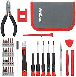 Hi-Spec 38pcs Electronics Repair Tool Kit, Precision Screwdriver Set Magnetic, Computer Screwdriver Kit, PC Building Tool Kit for Laptop, Tablet, DIY and Repair work