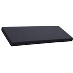 Waterproof Outdoor Bench Pad Seat Cushion Garden Patio Furniture Comfortable Removable cover 2 3 4 Seater (Black, 2 seater)