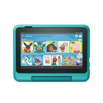 Kid-Friendly Case for Fire 7 tablet | Only compatible with 12th generation tablet (2022 release), for ages 6+, Hello Teal