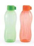 Tupperware Aqua-Safe Plastic Water Bottle, Set of 2(1 Litre Each)