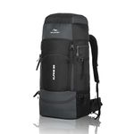 TRAWOC Travel 55 Ltr Travel Backpack Camping Rucksack Hiking Trekking Bag (Grey)