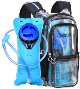 Sojourner Transparent Rave Hydration Pack - Hydration Backpack - Hydropack with 2L Bladder - Water Backpack for Festivals, Hiking, Running, Biking and More