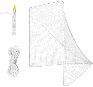 4mm Heavy Duty 6’X6’X7’Lacrosse Replacement Net with 1x Installation Tool and 2x49ft Lacrosse Goal Net Lacing Rope Lacrosse Net for Lacrosse Practice or Competition of Backyard, Playground