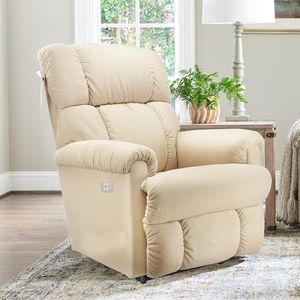 LA Z BOY American Imported Pinnacle Single Seater Auto Motorized I-Clean Fabric Reclina Way Recliner Sofa | Premium Iconic Comfort Home Design | Living Room Relax Seating Chair | I Waverly Linen