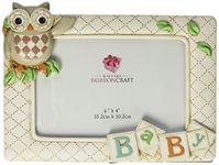 FASHIONCRAFT 12809 Baby Owl Frame from Gifts, Cream