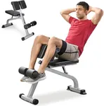 Lifepro Roman Chair Hyperextension Bench - Adjustable Back Extension Machine for Glutes, Hamstrings, and Lower Back - Foldable Multipurpose Exercise Equipment for Home Gym