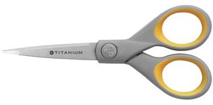 Westcott 5-inch Titanium Scissors, Yellow