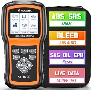FOXWELL NT630 Plus OBD2 Scanner with ABS and SRS, ABS Auto Bleed Car Diagnostic Tool, Code Reader with Live Data, Bidirectional Scan Tool with SAS Oil Light Reset
