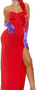 Forplay Women's Mrs. Rabbit To You Costume Set, Red, X-Small/Small