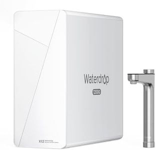 Waterdrop X12 Mineral Alcalino pH+ Ósmosis Inversa Sistema, NSF/ANSI 58&372 Certificado, 1200 GPD de Flujo Rápido, Filtración en 11 Etapas, 3:1 Pura a Drenaje, Libre de BPA