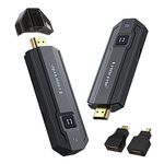 Lemorele Wireless HDMI Transmitter and Receiver Kit Support 1080P@60Hz HD Transmit up to 164FT, Wireless HDMI Extender Plug and Play, Streaming Video Audio for Laptop, DSLR, PC, Projector, HDTV