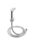 Cliquin ABS Health Faucet with SS-304 Grade 1 Meter Flexible Shower Tube, Durable ABS Bidet Spray, Wall Mount, and Corrosion-Resistant Health Faucet (Silver Chrome) (KSHF2206)