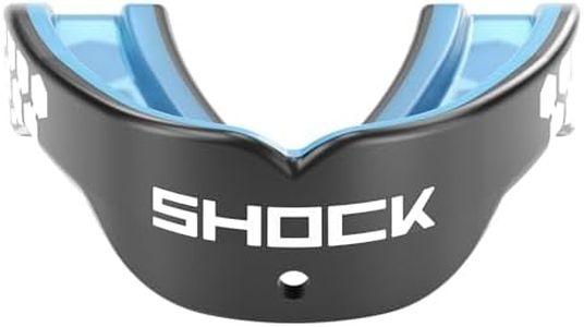 Shock Doctor Sports Mouth Guard, Convertable Helmet Strap Included, Football, Basketball, Lacrosse, Hockey & More