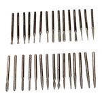 30Pcs Diamond Grinding Burr Drill Bits Dia 3mm Shank For Dremel Rotary Drill Bit