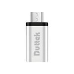 Duttek USB 3.1 Type C OTG Adapter, USB C Female to Micro USB Male OTG Converter Charging&Data Sync for Galaxy S7,S7 Edge, LG G4, Nexus 6 (Silver)