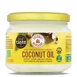 Coconut Merchant Organic Coconut Oil 300mL | Extra Virgin, Raw, Cold Pressed, Unrefined | Ethically Sourced, Vegan, Ketogenic and 100% Natural | For Hair, Skin & Cooking