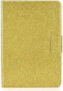 Compatible with/Replacement for Tablet PC Kindle Fire HD 7 2015 2017 2019 Release PU Leather Flip Cover Stand Wallet Case XXSF (Gold)