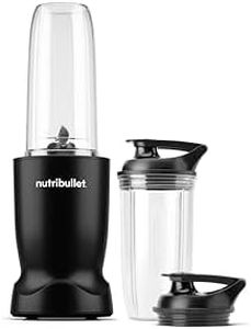 NUTRIBULLET TURBO 1000 - BLACK. Blender, Smoothie Maker with Powerful 1000w Motor, Rapid Extractor Blade, 700ml and 900ml cup. Blend ice, seeds, nuts, greens, and more. (NBT07400-1006AK)