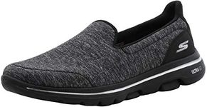 Skechers Women's GO Walk 5-15901 Shoe, Black, 10.5 W US