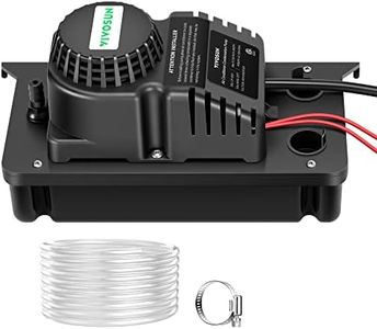 VIVOSUN Automatic Condensate Removal Pump, 115 Volts/60Hz, 80GPH, 1/30 HP with Safety Switch and Tubing for Air Conditioners, Dehumidifiers, Ice Machines, Furnaces, Black