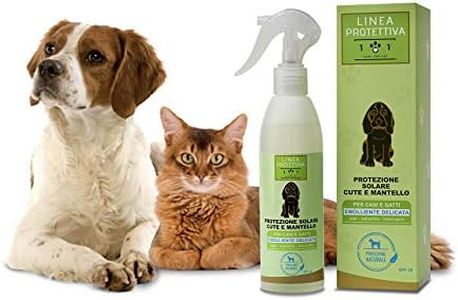 Protezione Solare Spray Naturale e Vegetale per Cani e Gatti - per la Cute e Il Mantello - Soluzione Pronta all'Uso Contro i Raggi UV - Adatto per Tutti i Tipi di Pelo, Linea 101 (250ml)