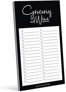 Bliss Collections Grocery List Notepad, Magnetic Weekly and Daily Planner for Refrigerator to Organize and Track Grocery Lists, Food and Wine, 4.5"x7" (50 Sheets) [Health and Beauty]