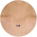 Sistble Mothers Day Gifts, Amethyst Necklace for Women Birthday Gifts for Teen September Sapphire Necklace February Birthstone Mothers Gift for Wife friend Jewelry