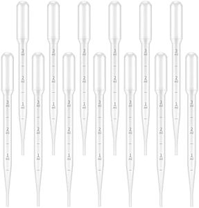 G2PLUS 100PCS 3ml Disposable Plastic Essential Oils Graduated Transfer Pipettes for Science Laboratory, Experiment, Essential Oils, Make up Tool