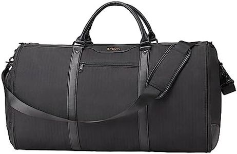 Garment Bag for Travel, Carry On Garment bag, Convertible Duffel Bag with Shoe Compartment, Perfect for Business Trips and Weekend Getaways, Black
