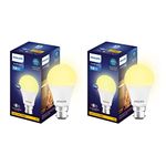 PHILIPS 18-watt LED Bulb |AceBright High Wattage LED Bulb|Base: B22 Light Bulb for Home | Warm White, Pack of 2