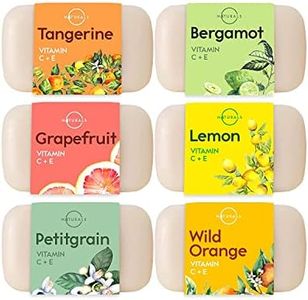 O Naturals 6 Pc Citrus Bar Soap Collection Vegan Body Soap Organic Ingredients Acne Face Cleanser Vitamin E & C Moisturizing Natural Soap Creamy Lather Triple Milled Gift Set Women & Men 680g Total